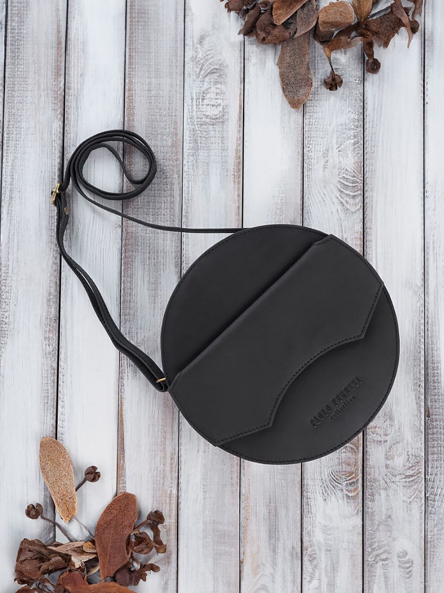 Natural leather bag model 191526 Galanter