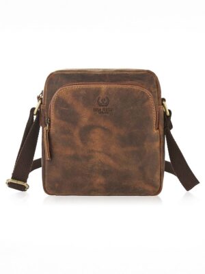 Natural leather bag model 191535 Galanter